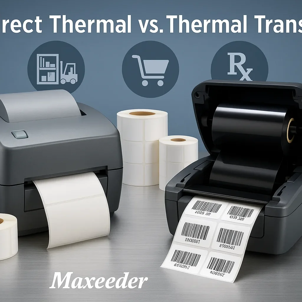 تفاوت چاپ حرارتی مستقیم و چاپ انتقال حرارتی (ریبونی)